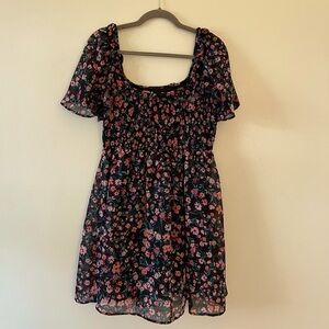 BCBD mini floral babydoll dress